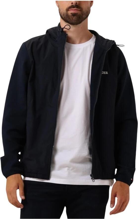 TOMMY HILFIGER Heren Truien & Vesten Monotype Mix Media H Blauw - Foto 4