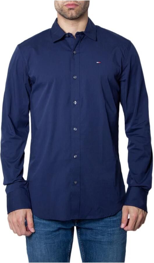 TOMMY JEANS Overhemd met lange mouwen Sabim Stretch Hemd Shirt Stretch shirt premium slim fit met elastaan - Foto 10