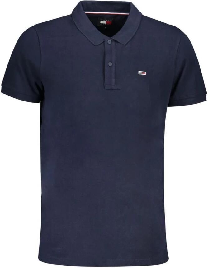 Tommy Hilfiger Blauw Katoenen Poloshirt met Borduurwerk Blue Heren