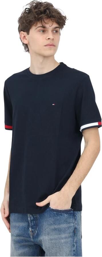 Tommy Hilfiger Blauw T-shirt met iconische strepen Blue Heren - Foto 3