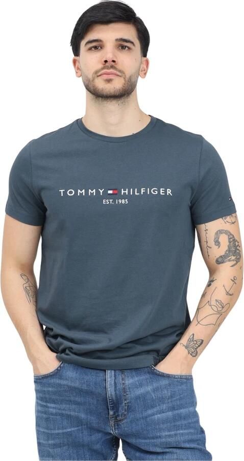 Tommy Hilfiger Blauw T-shirt met korte mouwen Moderne pasvorm Blue Heren - Foto 7