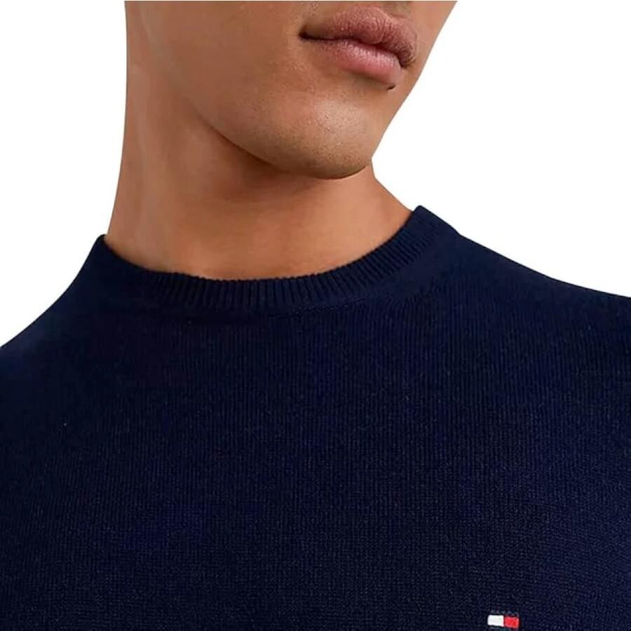 TOMMY HILFIGER Heren Truien & Vesten Pima Org Ctn Cashmere Crew Neck Donkerblauw - Foto 5