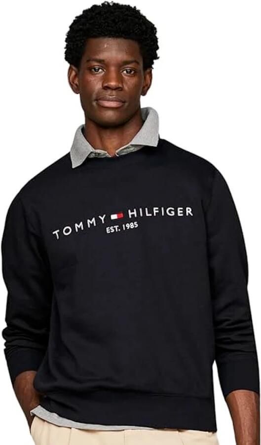 Tommy Hilfiger Sweatshirt TOMMY LOGO SWEATSHIRT met ronde hals en borduursel - Foto 8