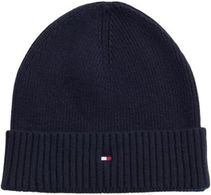 Tommy Hilfiger Blauwe Katoenen Sjaal Herencollectie Blue Heren