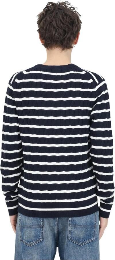 Tommy Hilfiger Gebreide trui CLASSIC CABLE CREW NECK met structuurbreisel en vlaglabel - Foto 2