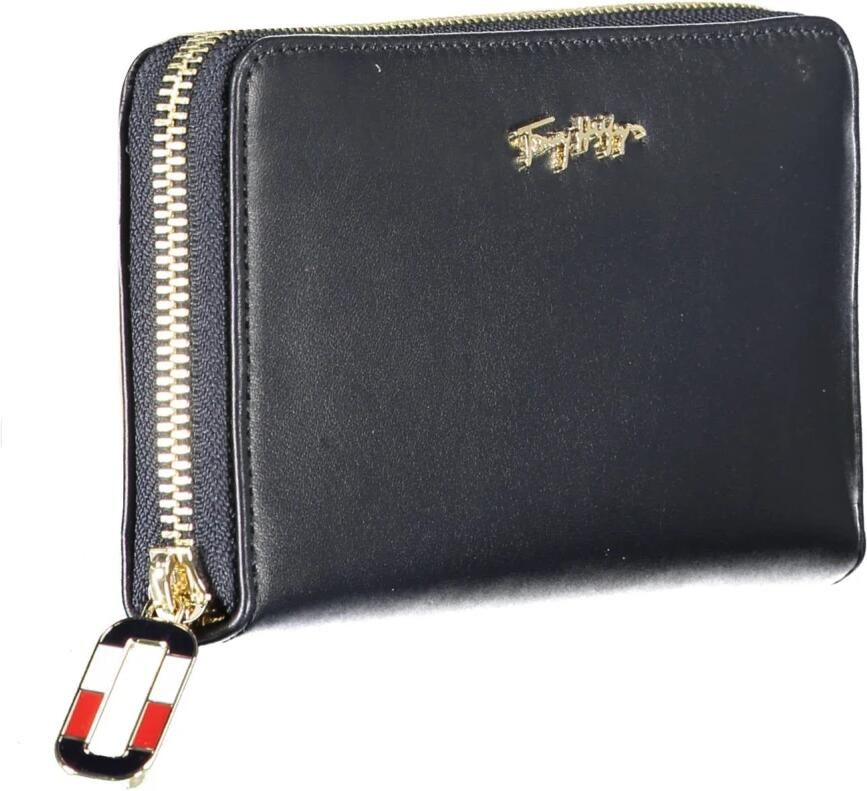 Tommy Hilfiger Portemonnee Leren portemonnee met meerdere compartimenten en logodetails