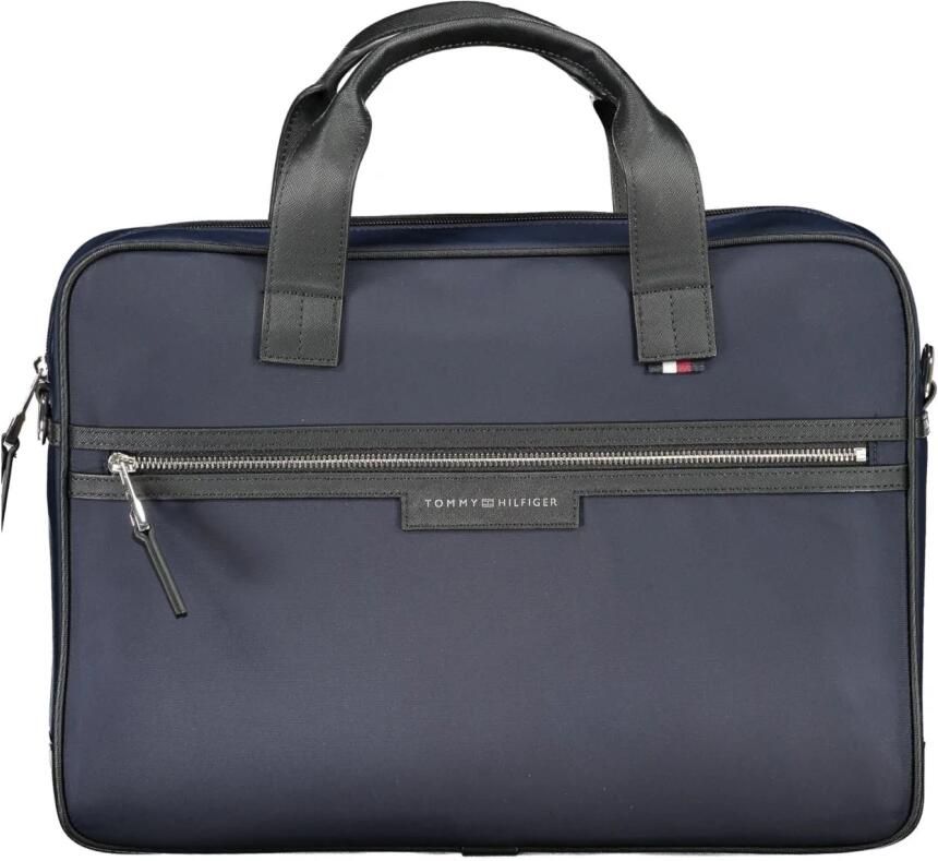Tommy Hilfiger Blauwe Laptoptas met Verstelbare Band Blue Heren - Foto 3