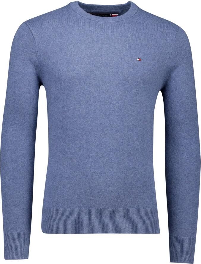 TOMMY HILFIGER Heren Truien & Vesten Pima Org Ctn Cashmere Crew Neck Donkerblauw - Foto 3