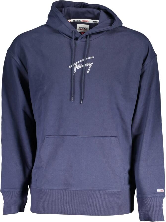 Tommy Hilfiger Blauwe hoodie met lange mouwen en gerecyclede vezels Blue Heren