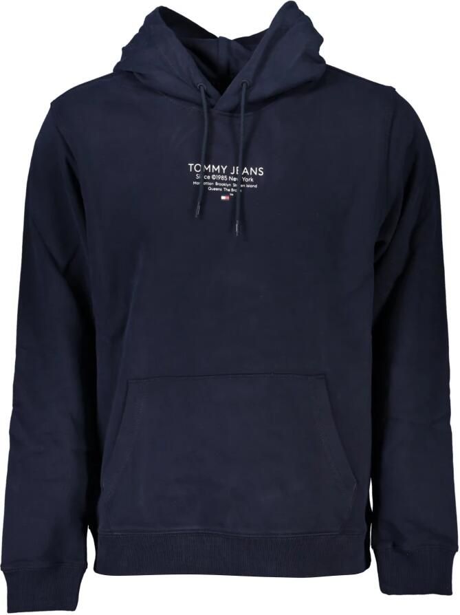 Tommy Hilfiger Comfortabele Blauwe Hoodie met Logo Blue Heren