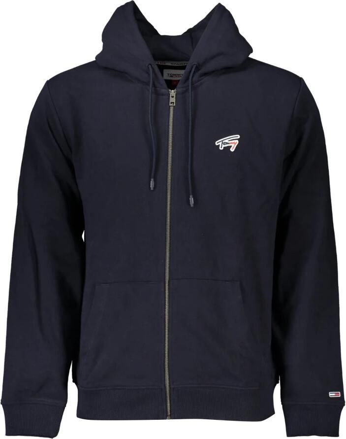 Tommy Jeans Katoen Polyester Heren Hoodie Herfst Winter Collectie Blue Heren