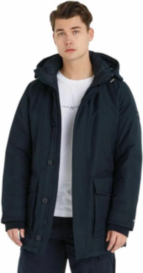 Tommy Hilfiger gewatteerde jas Rockie van gerecycled polyester desert sky