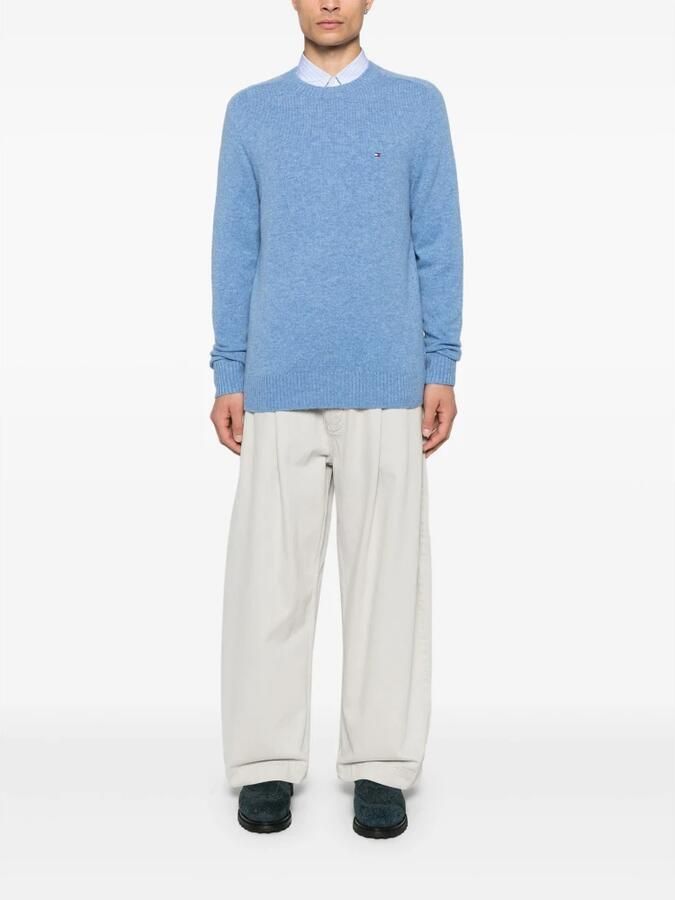 TOMMY HILFIGER Heren Truien & Vesten Lambswool Crew Neck Blauw - Foto 2