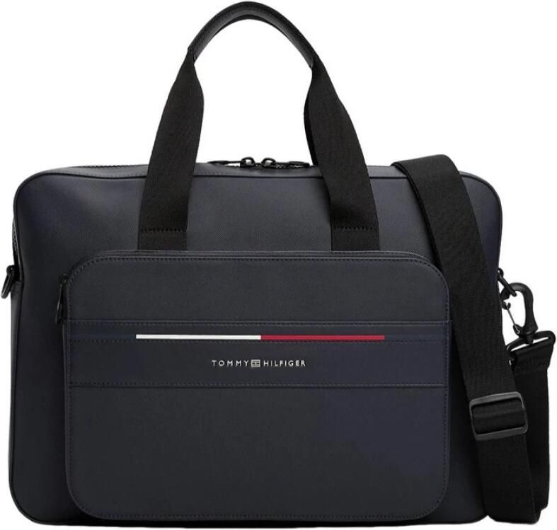 Tommy Hilfiger Blauwe Laptoptas Blue Heren