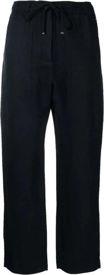 Tommy Hilfiger Blauwe Linnen Casual Pull-On Broek Blue Dames