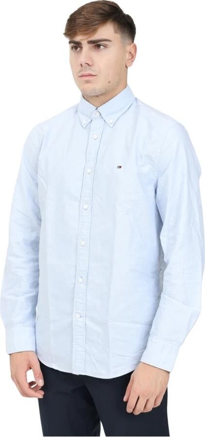 Tommy Hilfiger Blauwe Oxford Heritage Overhemd met Lange Mouwen Blue Heren - Foto 3