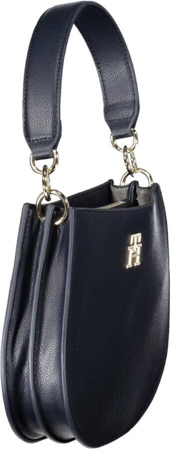 Tommy Hilfiger Blauwe Polyester Handtas met Verstelbare Schouderband Blauw Dames
