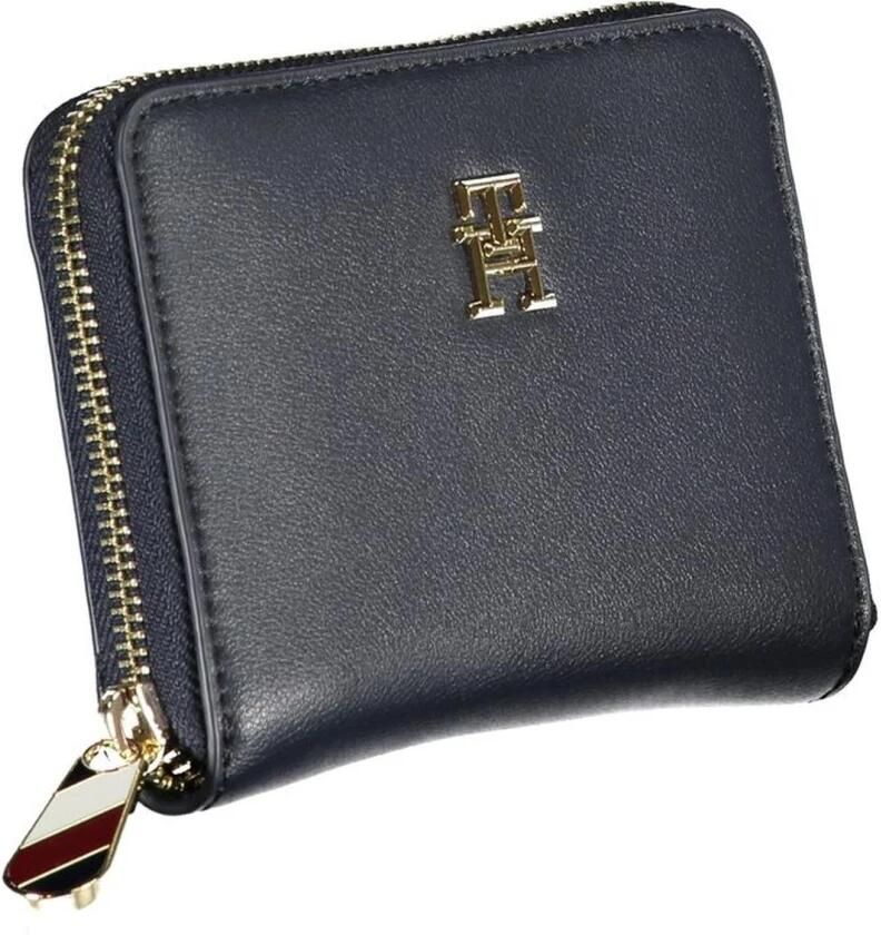 Tommy Hilfiger Blauwe Portemonnee met Meerdere Compartimenten Blue Dames