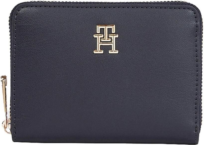 Tommy Hilfiger Blauwe PU Leren Portemonnee met Metalen Logo Blue Dames - Foto 4