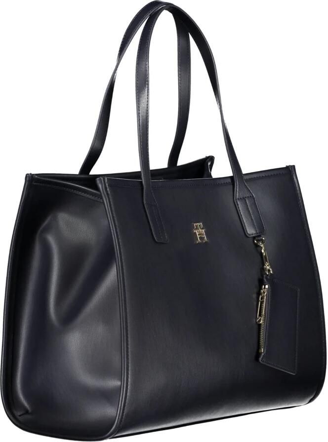 Tommy Hilfiger Blauwe Polyethyleen Handtas met Schouderbanden Blue Dames
