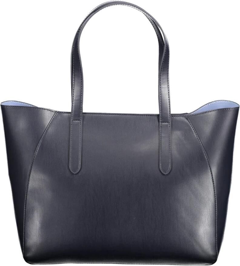 Tommy Hilfiger Blauwe Schoudertas met Contrastdetails Blue Dames