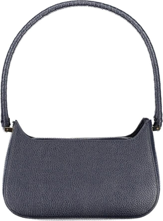 Tommy Hilfiger Donkerblauwe Schoudertas met Gouden Metalen Details Blue Dames