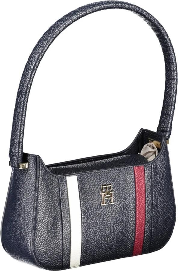 Tommy Hilfiger Donkerblauwe Schoudertas met Gouden Metalen Details Blue Dames - Foto 2