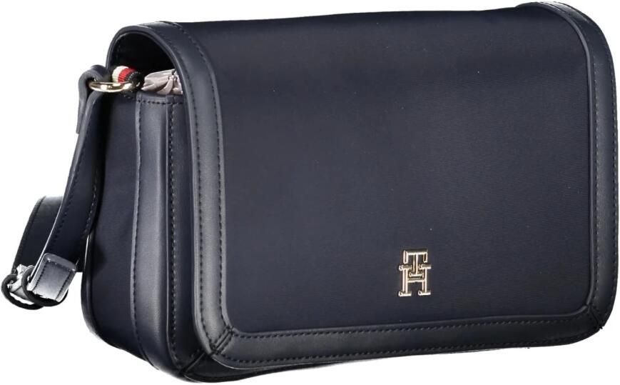 Tommy Hilfiger Schoudertas TH ESSENTIAL S FLAP CROSSOVER Handtas dames tas dames schoudertas gerecyclede materialen.