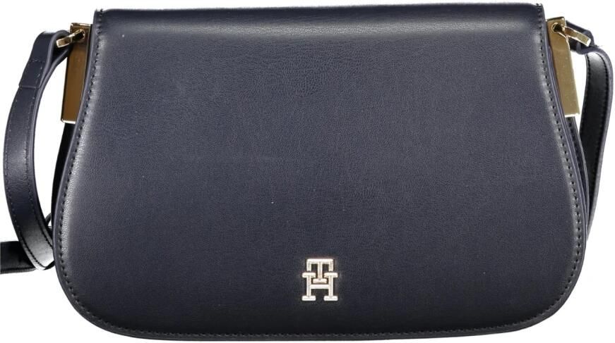 Tommy Hilfiger Blauwe Verstelbare Schoudertas met Drukknoopsluiting Blue Dames - Foto 3