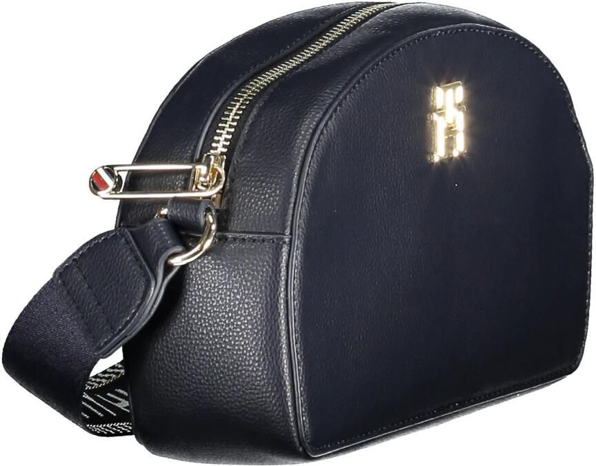 Tommy Hilfiger Blauwe Polyester Handtas met Verstelbare Schouderband Blauw Dames