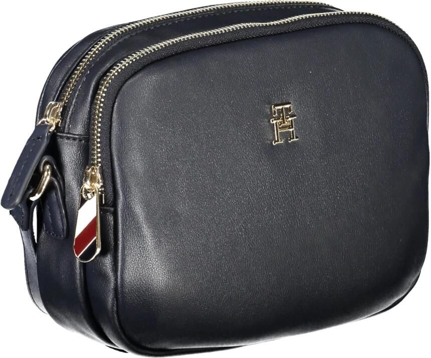 Tommy Hilfiger Blauwe Schoudertas met Ritssluiting Blue Dames