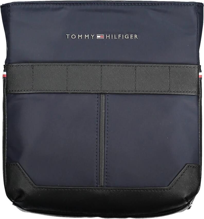 Tommy Hilfiger Blauwe Polyester Schoudertas met Verstelbare Band Blauw Dames