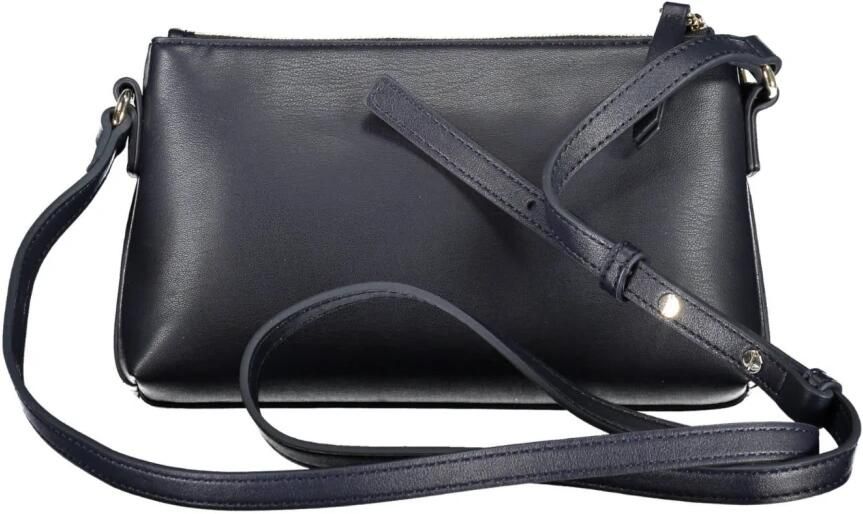 Tommy Hilfiger Blauwe Verstelbare Schoudertas met Rits Blue Dames