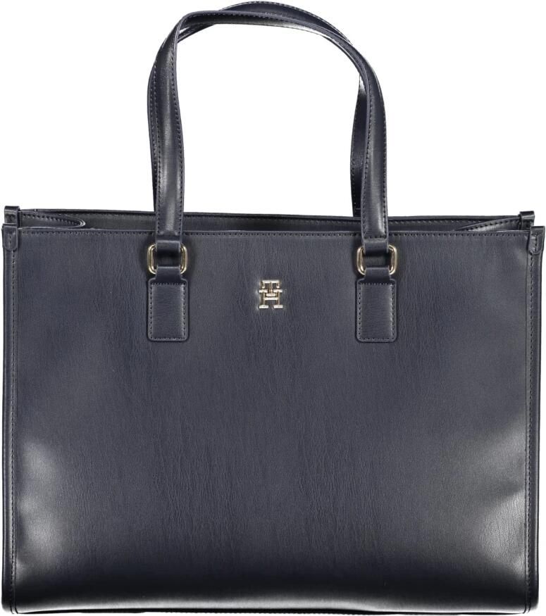 Tommy Hilfiger Blauwe Polyethyleen Schoudertas met Logo Blue Dames - Foto 3