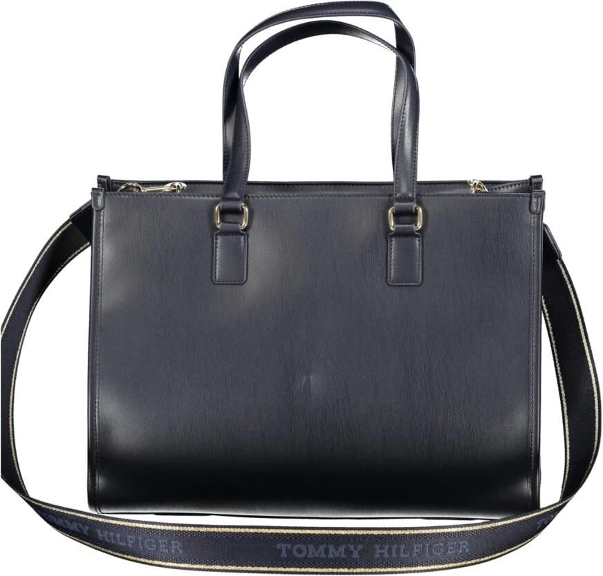 Tommy Hilfiger Blauwe Polyethyleen Schoudertas met Logo Blue Dames - Foto 2
