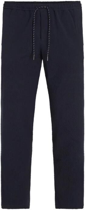 Tommy Hilfiger Blauwe Seersucker Activewear Broek Blue Heren - Foto 4