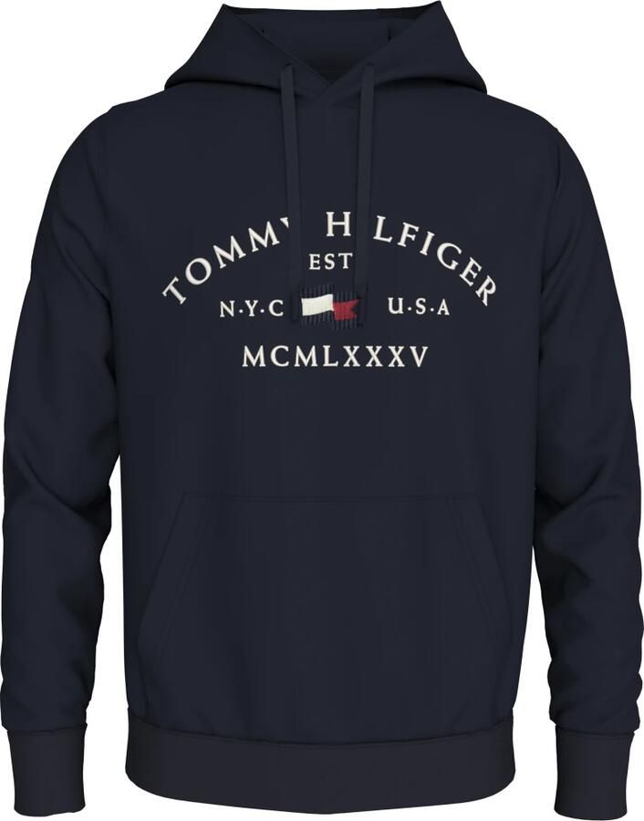 Tommy Hilfiger Blauwe Sweatshirt Aw24 Stijlvol Comfortabel Blue Heren - Foto 4