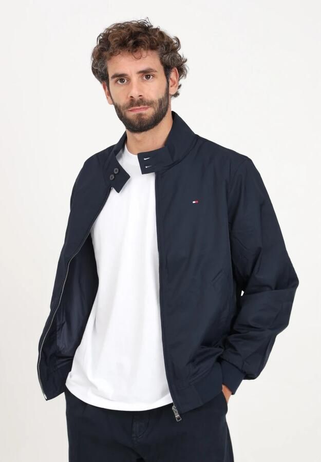 Tommy Hilfiger Blauwe Warm Gewatteerde Jas voor Mannen Blue Heren