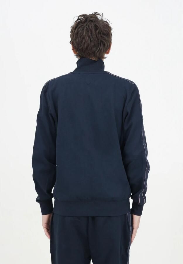 Tommy Hilfiger Blauwe Zip Sweater Sportief Design Blue Heren - Foto 2