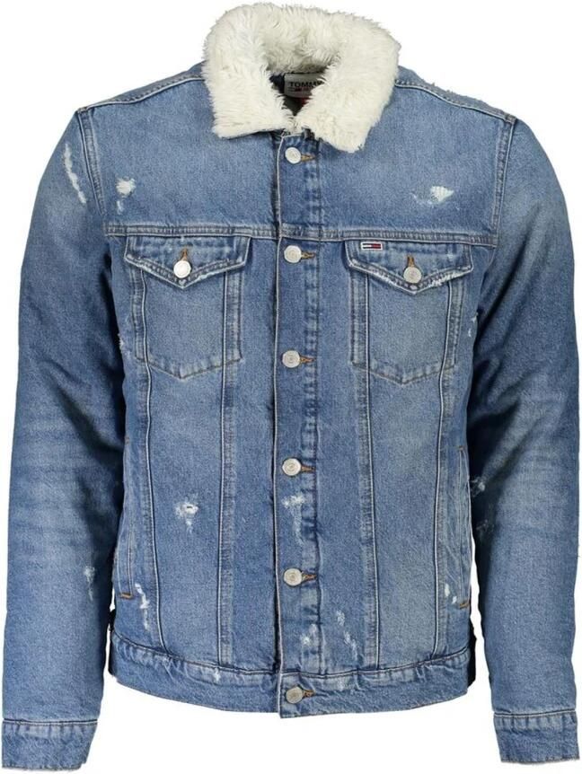 TOMMY JEANS Jassen Teddy Trucker Jacket Blauw - Foto 5