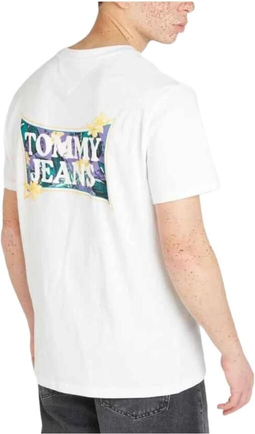 TOMMY JEANS Heren Polo's & T-shirts Tjm Reg Flower Power Tee Wit - Foto 2