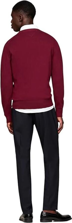TOMMY HILFIGER Heren Truien & Vesten Pima Org Ctn Cashmere Crew Neck Bordeaux - Foto 9