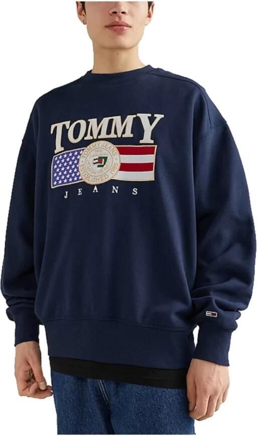 Tommy Hilfiger Heren Sweatshirt van Katoen met Logo Blue Heren - Foto 3