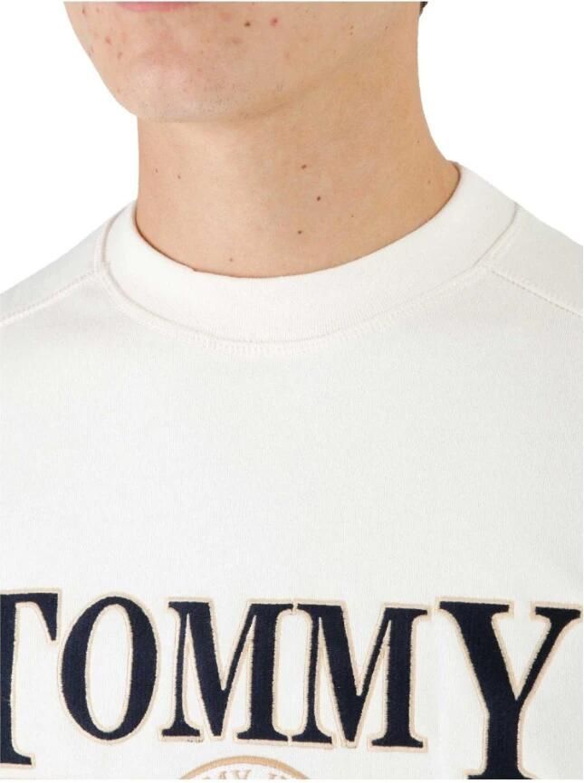 Tommy Hilfiger Katoenen Sweatshirt met Logo Versiering White Heren