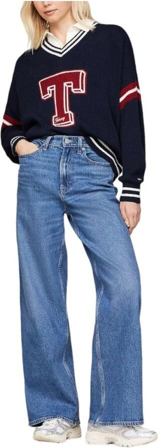 TOMMY JEANS Gebreide trui TJW LETTERMAN SWEATER met geborduurde -vlag - Foto 2