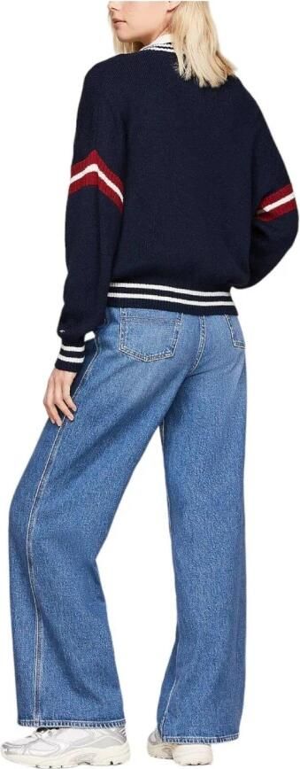 TOMMY JEANS Gebreide trui TJW LETTERMAN SWEATER met geborduurde -vlag