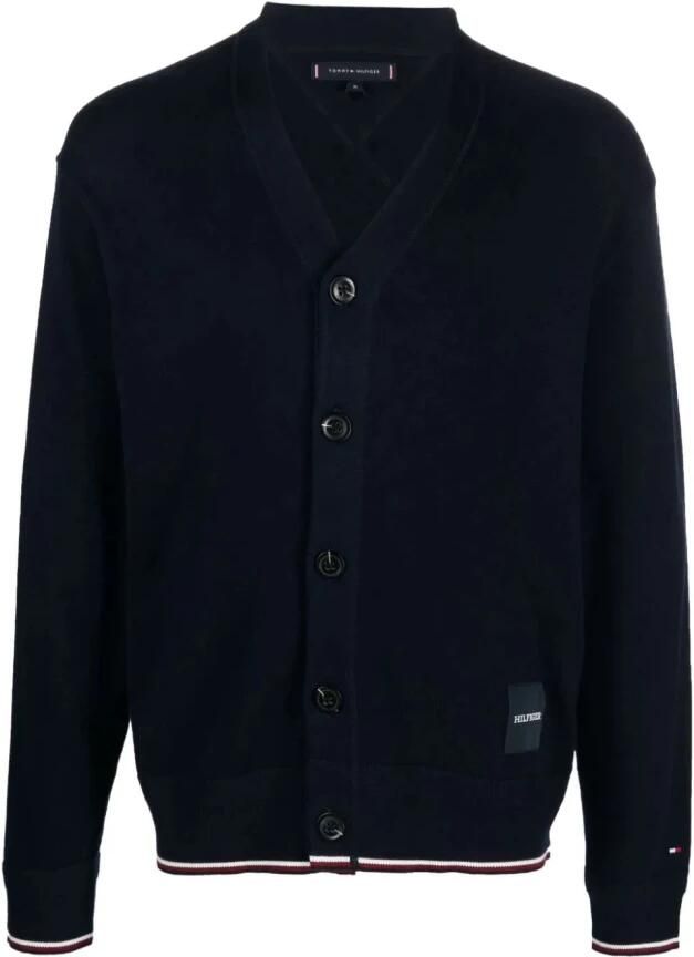 Tommy Hilfiger Blauwe Cardigan Jas oor Heren Blue Heren