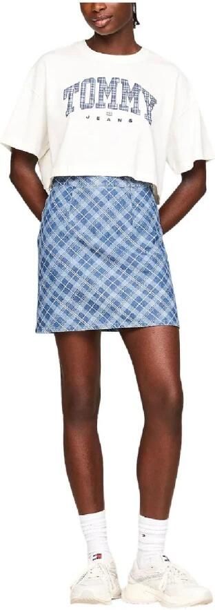 Tommy Hilfiger Casual Cropped T-shirt met Kenmerkend Logo White Dames - Foto 2