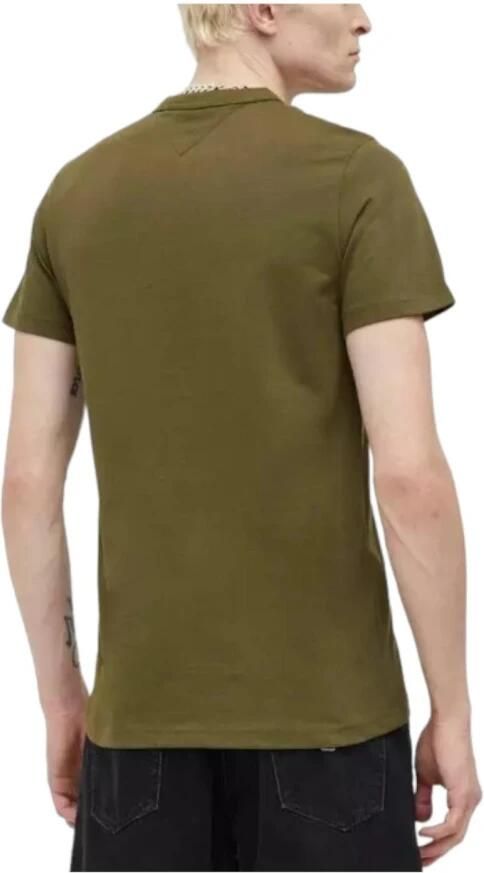 Tommy Hilfiger Casual Moderne T-shirt met Kleurblok Ontwerp Green Heren - Foto 2