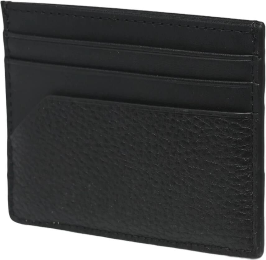 Tommy Hilfiger Stijlvol Leren Portemonnee Mannen Collectie Black Heren